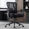 Ergonomischer Bürostuhl bis 230KG Wippfunktion Schwarz 73 x 69 x 93 cm Bild 4