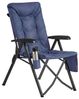 SONGMICS Campingstuhl, verstellbare Rückenlehne 95°-150°, 6 cm Polsterung, Tragetasche, Angeln, Garten, Camping, blau Bild 2