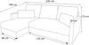 AX LIVING Sofa Klein mit Schlaffunktion Dolceo Ecksofa Anthrazit 226cm Bild 4