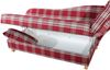 Recamiere mit Armteil rechts klappbar Katia Bezug Flachgewebe Buche natur / rot 22711 Bild 4