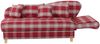 Recamiere mit Armteil rechts klappbar Katia Bezug Flachgewebe Buche natur / rot 22711 Bild 2