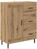 vidaXL Sideboard Artisan-Eiche 69,5 x 34 x 90 cm Verbundholz und Eisen 881637 Bild 2