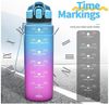 LuxusKollektion Trinkflasche Sport Trinkflasche 2l Auslaufsicher BPA-frei Tritan Kinder Motivierend Bild 3