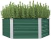 vidaXL Hochbeet 129x129x45 cm Verzinkter Stahl Grün 47015 Bild 1