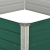 vidaXL Hochbeet 129x129x45 cm Verzinkter Stahl Grün 47015 Bild 4