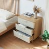 Kommode Ferrersp mit 3 Schubladen 70x60x40 cm Eicheoptik/Sandfarben [en. casa] Bild 2