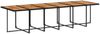 vidaXL 13-tlg. Garten-Essgruppe mit Kissen Schwarz Poly Rattan 3277898 Bild 4