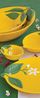 EasyLife Servierschale Fleurs et Citrons, Porzellan, Spülmaschinengeeignet, Mehrfarbig, Zitronen, H: 4.5cm Bild 3