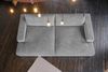 KAWOLA Big Sofa MADELINE Cord grau mit Hocker und 4 Zierkissen 85 x 170 x 290 cm Bild 4