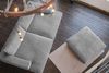 KAWOLA Big Sofa MADELINE Cord grau mit Hocker und 4 Zierkissen 85 x 170 x 290 cm Bild 5