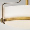 Elstead Lighting Harper Deckenleuchte Semi-Flush Small Messing Opalglas E27 Bild 4