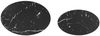 Couchtisch 2er Set Marmoroptik Schwarz Oval MDF Bild 4