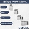 1er Mülltonnenbox SOGI Edelstahl 69x115x77,5cm silber Mülltonnenverkleidung für 1 Tonne 240L Müllbox aus Metall Mülltonnenschutz Mülltonnendach Bild 5