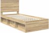 vidaXL Bettrahmen Sonoma 100 x 200 cm Massives Kiefernholz 3409392 Bild 4