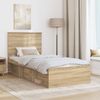 vidaXL Bettrahmen Sonoma 100 x 200 cm Massives Kiefernholz 3409392 Bild 3