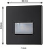 Paulmann 93094 Wandeinbauleuchte LED Edge 80x5 mm Schwarz 2700K Bild 5
