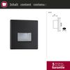 Paulmann 93094 Wandeinbauleuchte LED Edge 80x5 mm Schwarz 2700K Bild 3