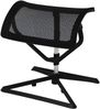 FINEBUY Fußhocker FB42645 (Fußauflage LEGpro OTTOMANN Beinauflage Stoffbezug), Fußablage Büro Höhenverstellbar, Beinablage Bild 4