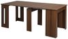 HOMCOM Klapptisch Esstisch ausziehbarer (Esszimmertisch, 1-St, Küchentisch), für Wohnzimmer Esszimmer Modernes Design Braun 180 x 85 x 75cm Bild 5