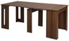 HOMCOM Klapptisch Esstisch ausziehbarer (Esszimmertisch, 1-St, Küchentisch), für Wohnzimmer Esszimmer Modernes Design Braun 180 x 85 x 75cm Bild 4