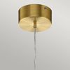 Elstead Lighting QN-MOONLIT-P-CG QUINTIESSE Hängeleuchte Moonlit Integrated LED 20. 9W 3000K Aluminium, Champagner Gold; Acryl mit mit Zirkonia H:20. 2cm Ø20cm höhenverstellbar Bild 2