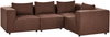 Modul Ecksofa 4-Sitzer AXEBO linksseitig Braun Bouclé Bild 5