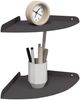 vidaXL Eckregal zum Schweben mit Regal 2 pcs Schwarz 24 x 24 x 2 cm 8004098 Bild 3