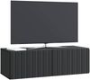 vidaXL Wandmontierter TV-Schrank Schwarz 98 x 41 x 30 cm Holzwerkstoff 898356 Bild 3