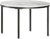 vidaXL Couchtisch Weiß und Schwarz Ø65 cm Echter Marmor 286410 Bild 5