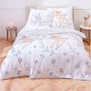 MTOnlinehandel Kinderbettwäsche "Stars" Bambi & Klopfer, Biber/ Flanell in 135x200 + 80x80 cm, Disney, 100% Baumwolle, 2 teilig, kuschelig weich für Herbst und Winter, Jungen und Mädchen, Sterne Bild 2