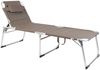 Spetebo Gartenliege XXL Aluminium Gartenliege 200x70 cm - taupe, Stück, 1 St, Sonnenliege, Breite Sonnenliege mit Kopfkissen Bild 3