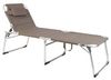 Spetebo Gartenliege XXL Aluminium Gartenliege 200x70 cm - taupe, Stück, 1 St, Sonnenliege, Breite Sonnenliege mit Kopfkissen Bild 4