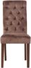 2er Set Esszimmerstühle WALES Samt - 98x45x63cm, braun, Holz Gestell Stühle Esszimmerstühle Stuhl Esszimmer Esstisch Stühle Küchenstuhl Bild 3