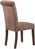 2er Set Esszimmerstühle WALES Samt - 98x45x63cm, braun, Holz Gestell Stühle Esszimmerstühle Stuhl Esszimmer Esstisch Stühle Küchenstuhl Bild 5
