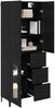 vidaXL Highboard Schwarz Eichen-Optik 69,5 x 34 x 180 cm Holzwerkstoff 3416237 Bild 3