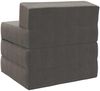 vidaXL Klappsofa Bett Hellgrau 200 x 70 x 15 cm Cordstoff 900012 Bild 5