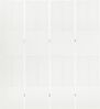 vidaXL 4-tlg. Raumteiler 2 Stk. Weiß 160x180 cm Stahl 3095194 Bild 4