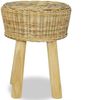 vidaXL Barhocker Natur Rattan 244578 Bild 2