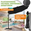 KESSER® Sonnenschirm Ampelschirm Sun Rund XL, Schwarz, Ohne LED Bild 4