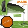 KESSER® Sonnenschirm Ampelschirm Sun Rund XL, Schwarz, Ohne LED Bild 2