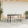 vidaXL 5-teiliges Garten-Esszimmerset Braunes Polyrattanglas 3334543 Bild 3