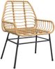 vidaXL 5-teiliges Garten-Esszimmerset Braunes Polyrattanglas 3334543 Bild 4