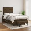 vidaXL Boxspringbett mit Matratze Dunkelbraun 120x190 cm Stoff 3270379 Bild 3