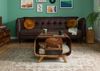 Couchtisch Sheesham 70x70x50 dunkelbraun lackiert MAILAND #233 Bild 4