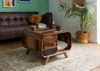 Couchtisch Sheesham 70x70x50 dunkelbraun lackiert MAILAND #233 Bild 3