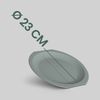 Plastikteller Mehrweg Bruchfester PP Kunststoff ( Ø23cm ) Grün 8er-Pack Bild 2