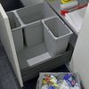 SO-TECH® Mülleimer eins2vier Abfallsammler Höhe: 250 mm, Volumen 15 Liter 306x230 mm alugrau 5078 Bild 3