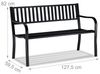 Relaxdays Gartenbank mit Metallstreben Bild 5