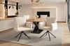 Stuhl 6er-Set, beige Leinen, drehbar, ergonomisch, belastbar bis 150 kg,60*60*88 cm Bild 5