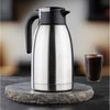 Haushalt International Isolierkanne 1,5 L Edelstahl Thermokanne Thermoskanne Isolierflasche, doppelwandige Isolierung, Einhandbedienung Bild 2